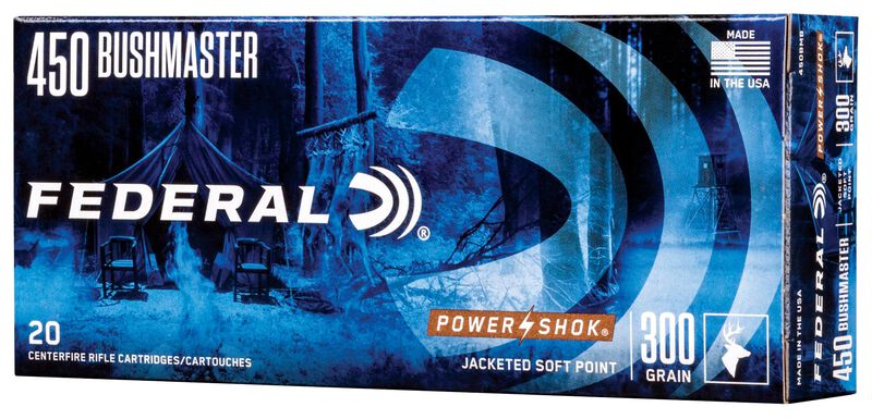 Power-Shok Rifle, 450 Bushmaster, 300 Grain, Soft Point, 1900 fps